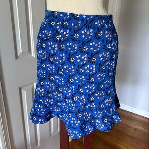 J. Crew Floral Skater  Skirt, Size 00